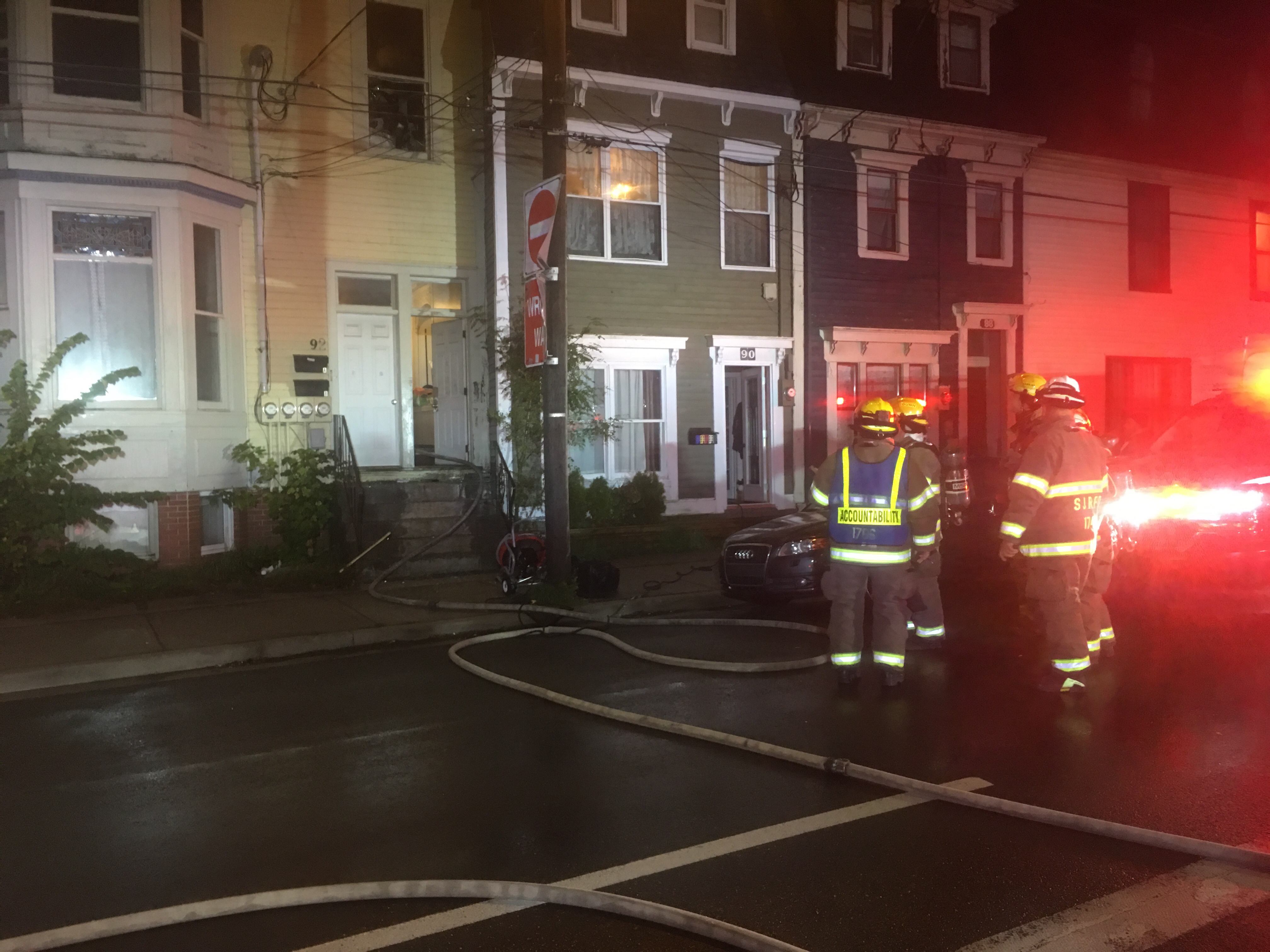 One person sent to hospital after house fire in downtown St. John’s