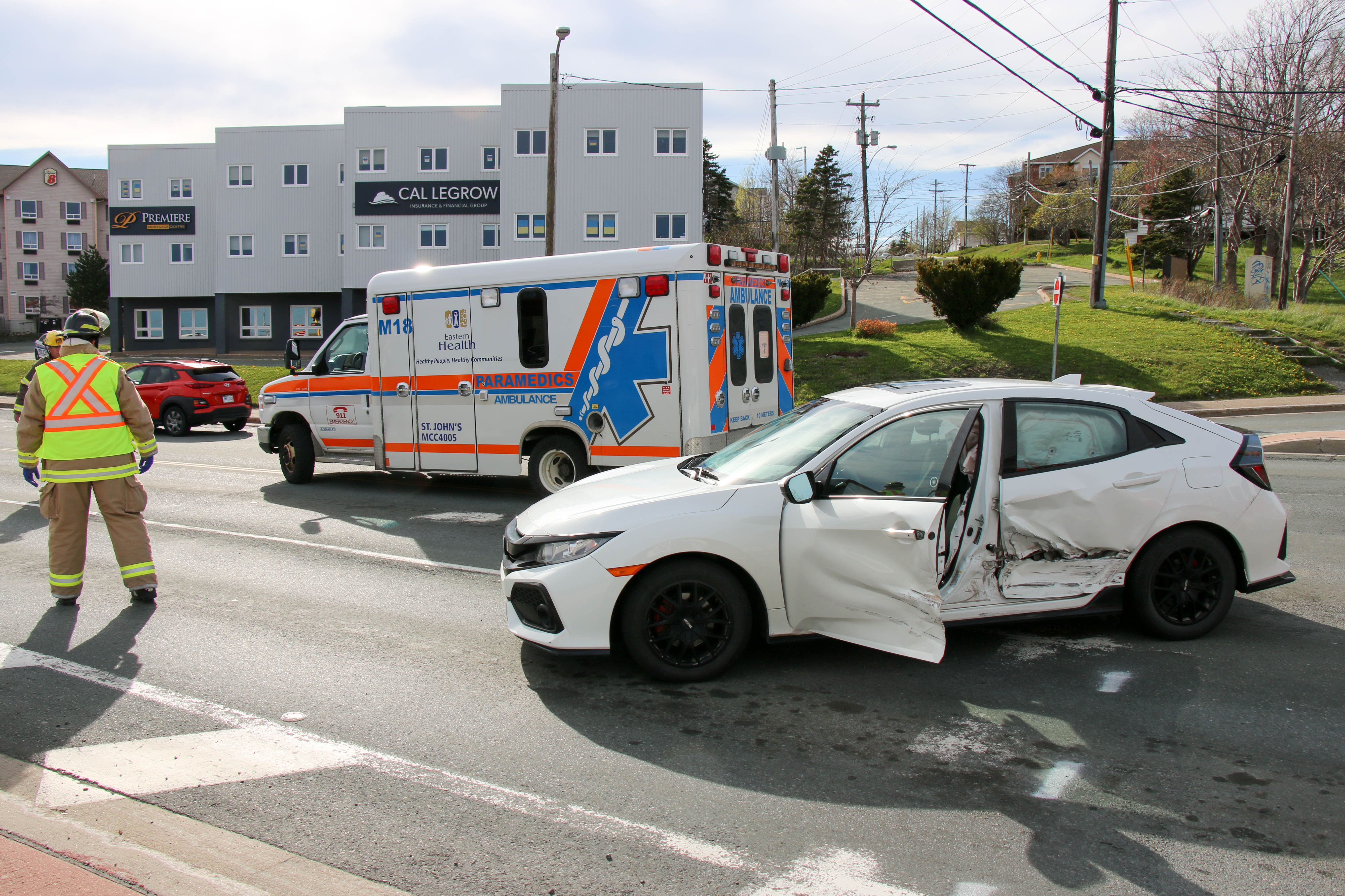 One person sent to hospital following east-end collision - Vimarsana News